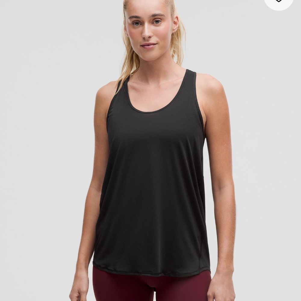 Lululemon Essential Pleated Tank black sz 14
